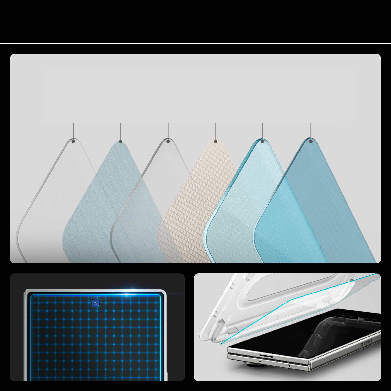 Szkło do etui + Aplikator Spigen Glas.tr EZ Fit 2-Pack do Galaxy Z Fold7